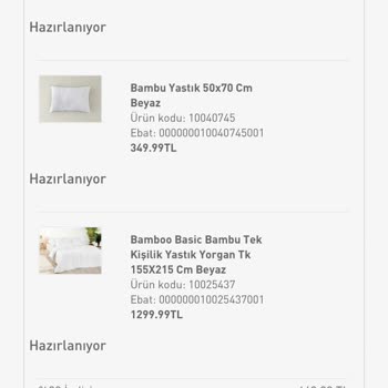 English Home Siparişim Eksik Gönderildi