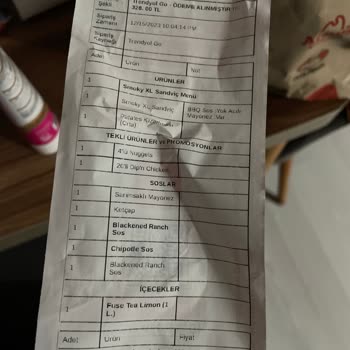 Popeyes Ünlü Restoran Zincirinde Sipariş Eksikliği Ve İletişim Problemleri