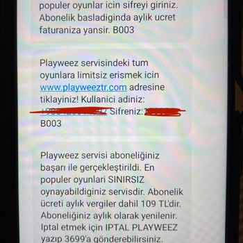 Playweez Üyelik Ücreti İadesi