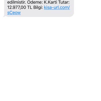 0850 557 30 02 Mesajı Aldım