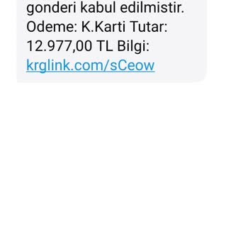 0850 557 30 02 12 Bin TL'lik Kargo