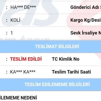Aras Kargo Mağduriyeti!