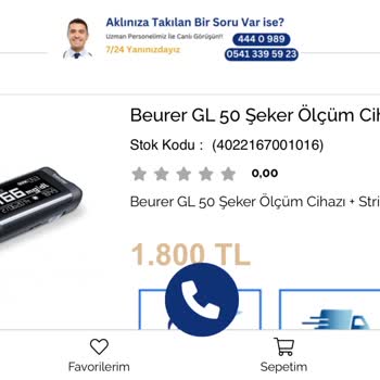 Beurer Gl 50 Şeker Ölçüm Cihazı + Strip (4022167001016) Gönderilmiyor
