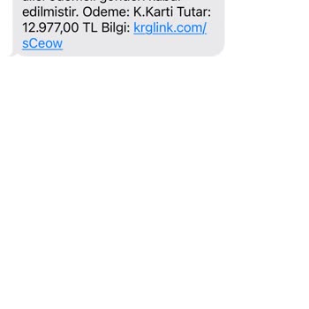 0850 557 30 02 Tarafıma Kargo Gönderildiği Mesajı