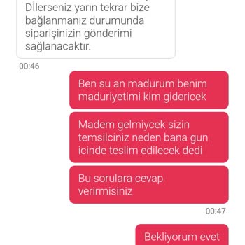 Yemeksepeti Market Su Siparişimin Teslim Edilmemesi