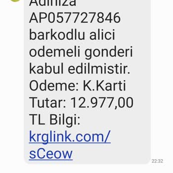 PTT Kargo İlgim Olmayan Kredi Kartı Ödemesi