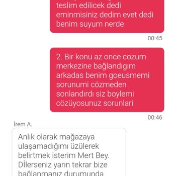 Saka Su Su Sipariş Edilmedi