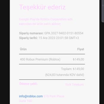 Türk Telekom Oyun İçi Satın Alma İptali