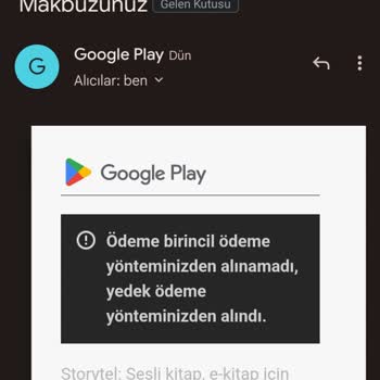 Storytel 'in Sisteme Kayıtlı Olmayan Karttan Ücret Çekimi Yapması