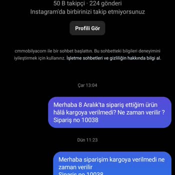 Cm Mobilya İletişimine Hiçbir Şekilde Ulaşamıyorum.