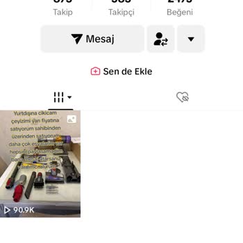 Sahibinden TikTok Üzerinden Ürün Alma