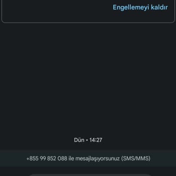 Kargo +85599852088 Numaralı Telefondan Kargonuz Var Mesajı
