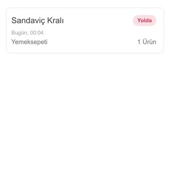 Yemeksepeti Geç Ve Buz Gibi Gelen Sipariş