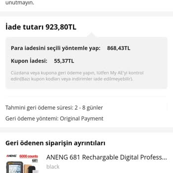 Aliexpress Kalitesiz Ürün Ve Geç İade Sorunu!