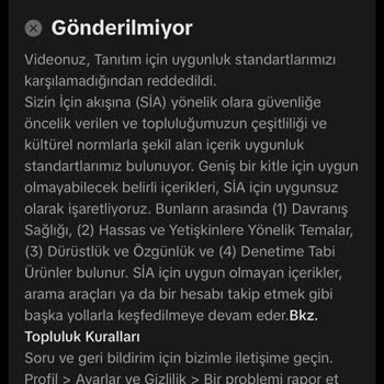 TikTok Tanıtım İadem Yapılmadı