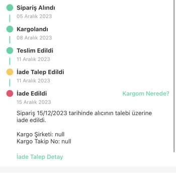 Dolap İade İtirazı Kabul Etmiyor