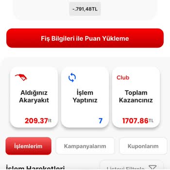 TotalEnergies İstasyonları Alışveriş Sonrası Kazanılan Puan
