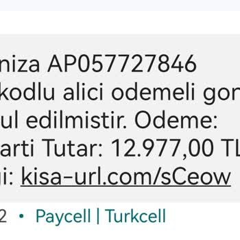 PTT Kargonun Adı Kullanılmış. .