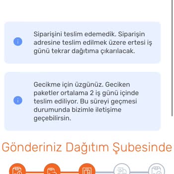 Sürat Kargo Siparişimin Teslim Edilmesi Gecikiyor