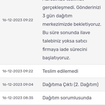 Kargom Sende Bana Ulaşamadığı Bahanesiyle Kargomu İade Etmek İstiyor