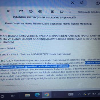 BELBİM (İstanbulkart) Kartımı Haksız Yere Kapatması