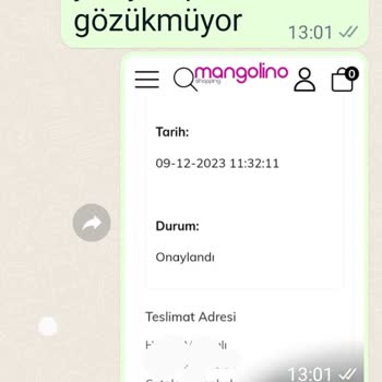 Mangolino İptal Edilen Ürünün Para İadesi Yapılmadı