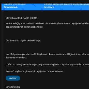 Bitexen Telefon Güncelleme Kimlik Bilgileri Okunmaması