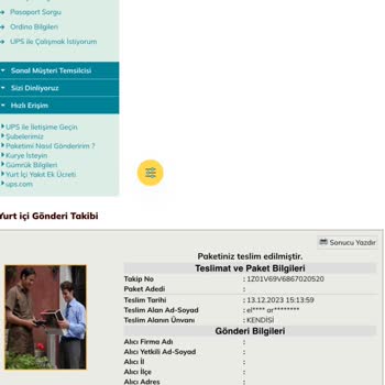 UPS Türkiye Kargom Gelmedi Ve Teslim Edildi İşaretlendi