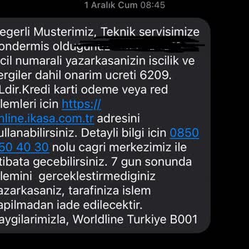 Worldline Tamir Bakımda Fahiş Fiyat