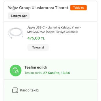 Hepsiburada Sahte Ürün Gönderimi