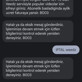 (Weedz) İnternette Yanlışlıkla Linke Tıklayıp Otomatik Abone Yapıyor