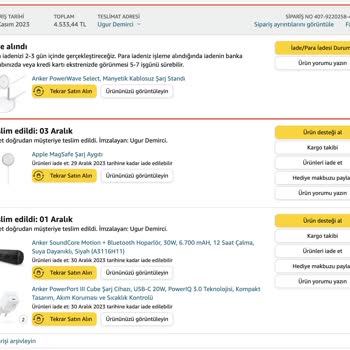 Amazon 2 Kez İnatla Farklı Ürün Yolladı!