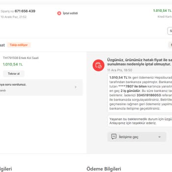 Hepsiburada İndirimli Şekilde Satın Aldığım Siparişi İptal Ettiler, Göndermediler!