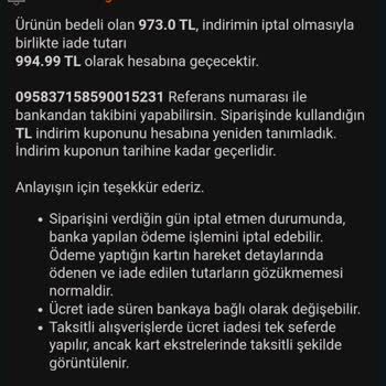 Trendyol'un Stradivarius Mağazasından Aldığım Siparişim İptal Edildi