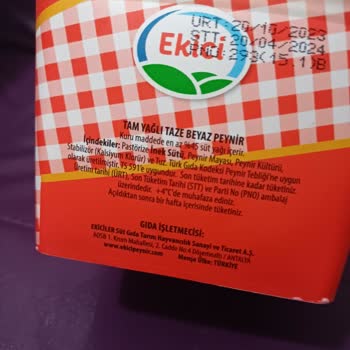 Ekici Peynir Son Kullanma Tarihi Gelmemesine Rağmen Kutusu Şişmesi