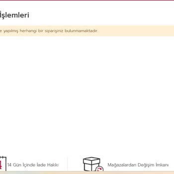Rossmann İnternet Mağazasında İade Seçeneğinin Bulunmaması