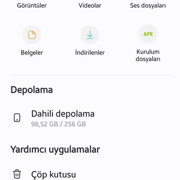 Samsung Dosyalarım Ve Galeri Uygulaması