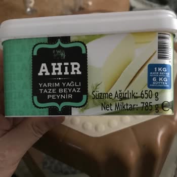 A101 Bozuk Peynir. Ahir Yarım Yağlı Taze Beyaz Peynir