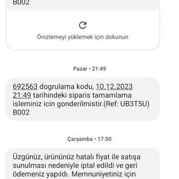 Hepsiburada Ürün Sipariş Kendiliğinden İptal