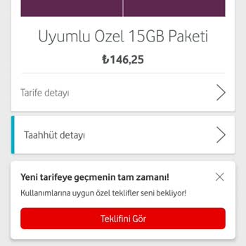 Vodafone Aynı Tarife Farklı Ücret