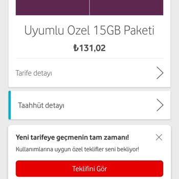 Vodafone Aynı Tarife Farklı Ücret