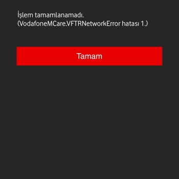 Vodafone Mobil Ödeme Sorunu