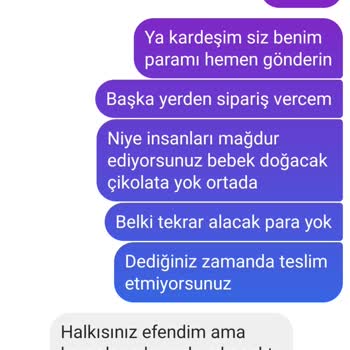Mellon Çikolata Ürünüm Gönderilmedi, Mağduriyet Yaşıyorum!
