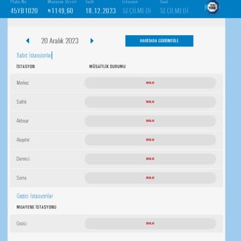 TÜVTÜRK Araç Muayenesi İçin Randevu Alamama