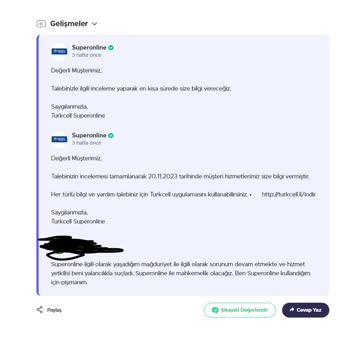 Turkcell Superonline Pişmanlıktır