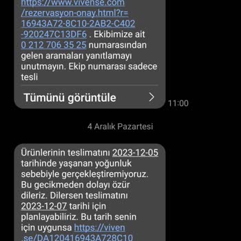 Vivense Tutarsızlığı, Sözünü Tutmayan Vivense