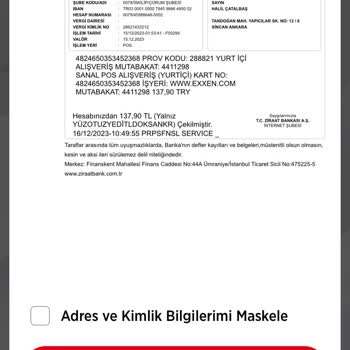 Exxen Paramın İade Edilmesini İstiyorum.