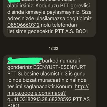 PTT Kargo Teslimat Sorunu Hakkında