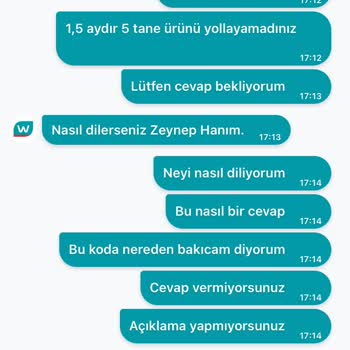 Watsons Eksik Ürün Gönderilmemesi