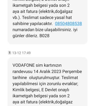 Glocal Chm Vodafone Hat İşlemleri